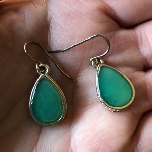 ⭐️ Turquoise and gold drop earrings